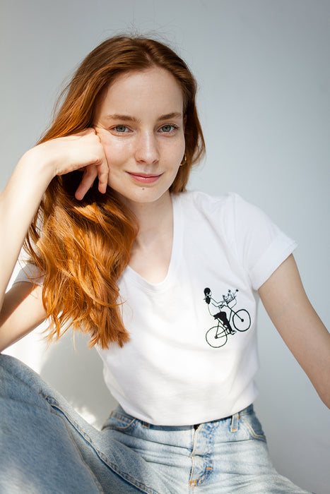 t-shirt | na rowerze