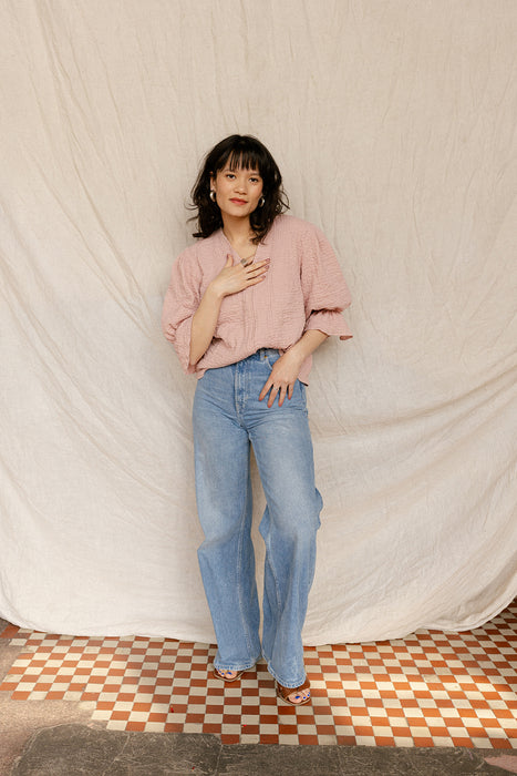 bluzka | annika pale pink