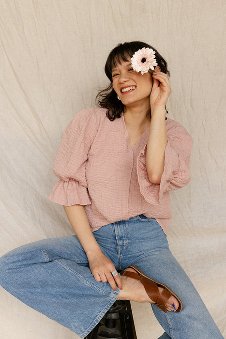 bluzka | annika pale pink