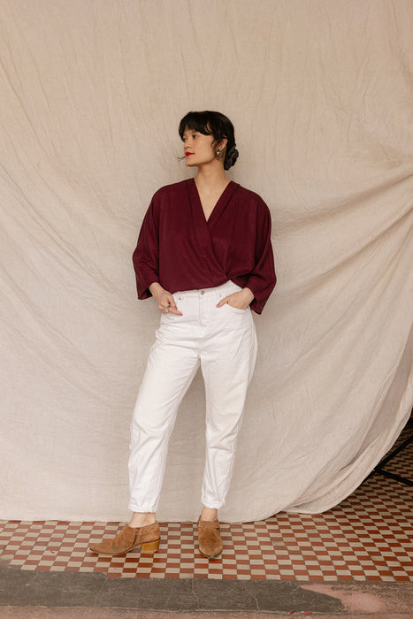 bluzka | noelle cranberry