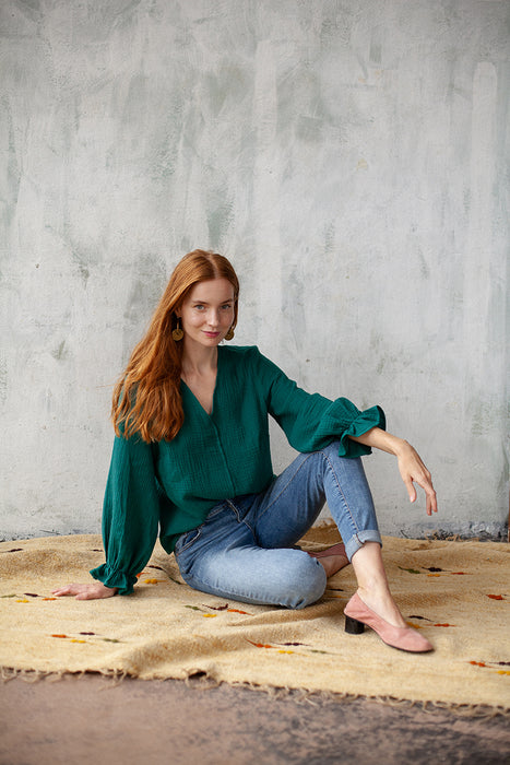bluzka | odile green
