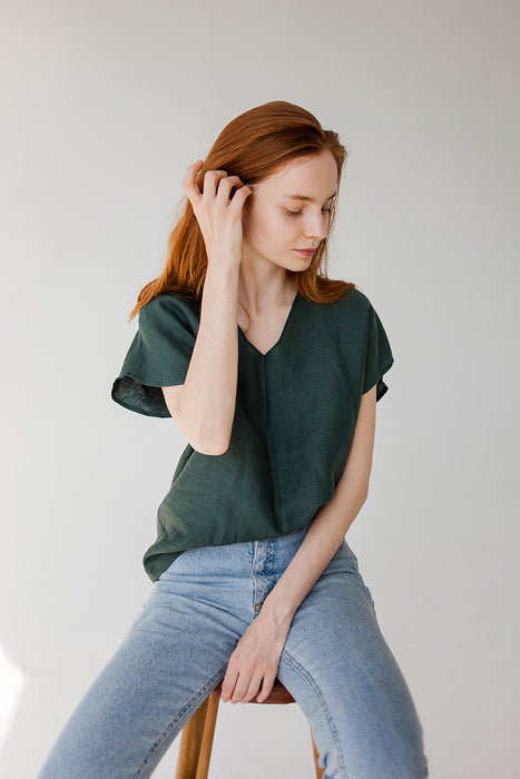 blouse | elise green
