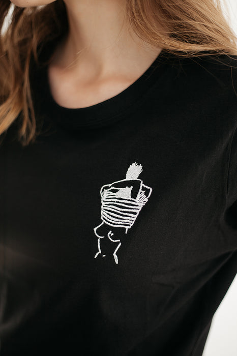 t-shirt | femme one czarna