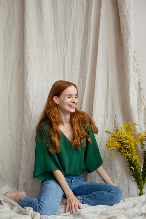 blouse | little green