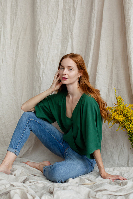 blouse | little green
